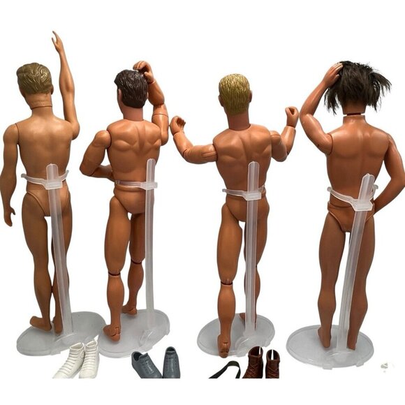 Assorted Lot of Mattel Ken GI Joe Action Figure Boy Male Dolls w/ Clothes Shoes - Picture 2 of 16